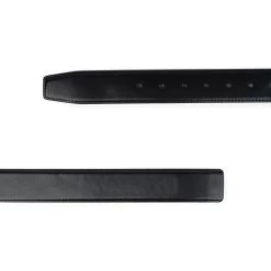 1 1/2 Inch Black Vegan Leather Belt Strap -Belt Shop 1 1 2 inch black vegan leather belt strap 2