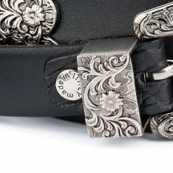 1 Inch Black Western Belt Womens | Antique Silver Buckle 14 1 Inch Black Western Belt Womens | Antique Silver Buckle -Belt Shop 1 Inch Black Western Belt Womens Antique Silver Buckle Made in Italy screw