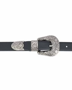 1 Inch Black Western Belt Womens | Antique Silver Buckle 13 1 Inch Black Western Belt Womens | Antique Silver Buckle -Belt Shop 1 Inch Black Western Belt Womens Antique Silver Buckle On jeans