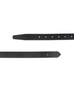 1 Inch Black Belt Leather Strap