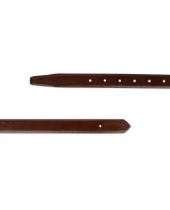 1 Inch Cognac Leather Belt Strap