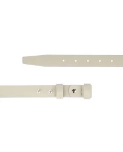 1 Inch Womens Beige Belt Without Buckle