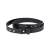 1 Inch Womens Black Leather Belt Without Buckle -Belt Shop 1 inch womens black leather belt without buckle 1