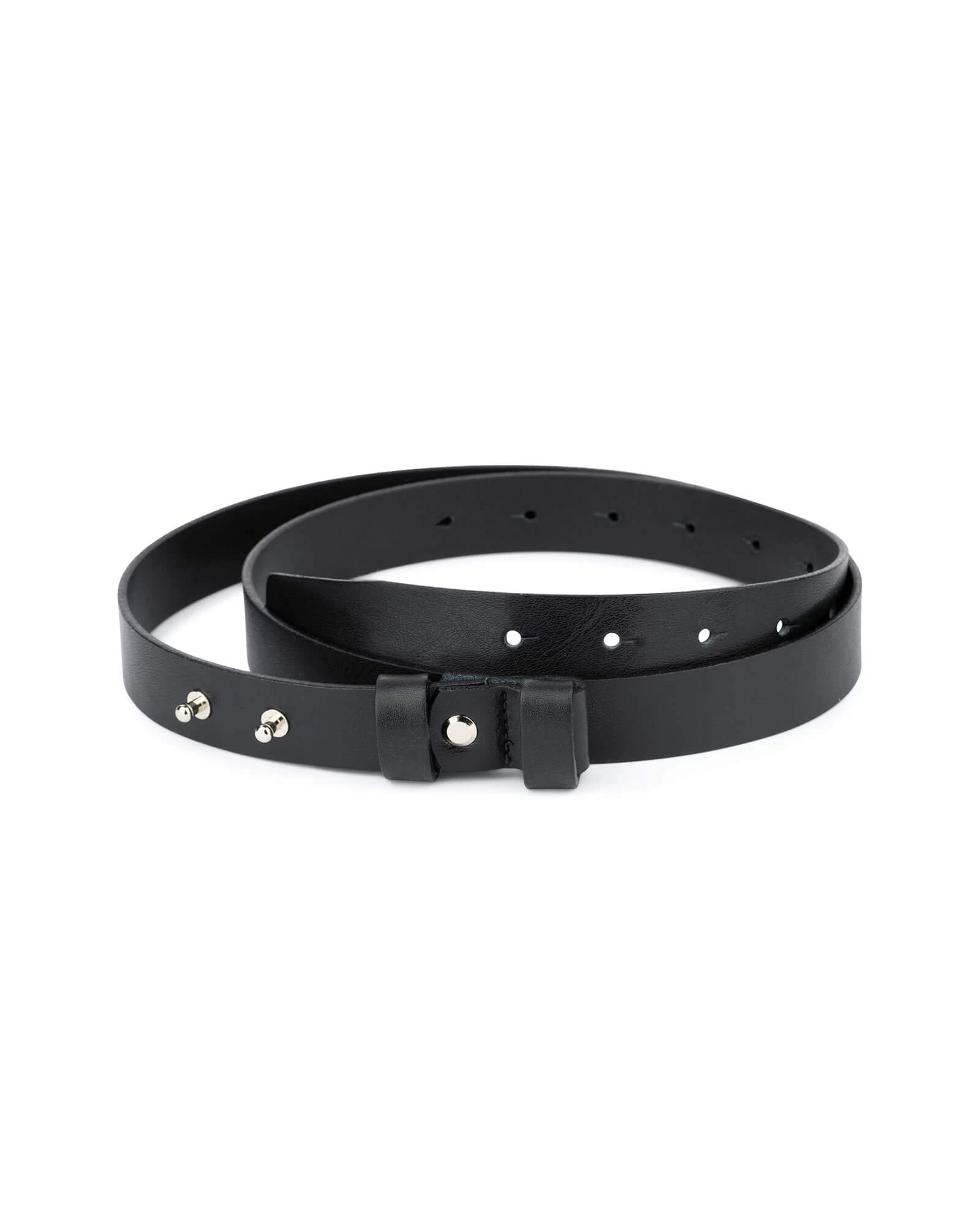 1 Inch Womens Black Leather Belt Without Buckle 3 1 Inch Womens Black Leather Belt Without Buckle
