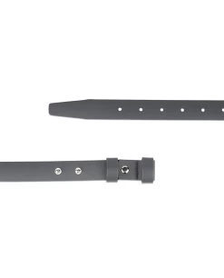 1 Inch Womens Gray Belt Without Buckle