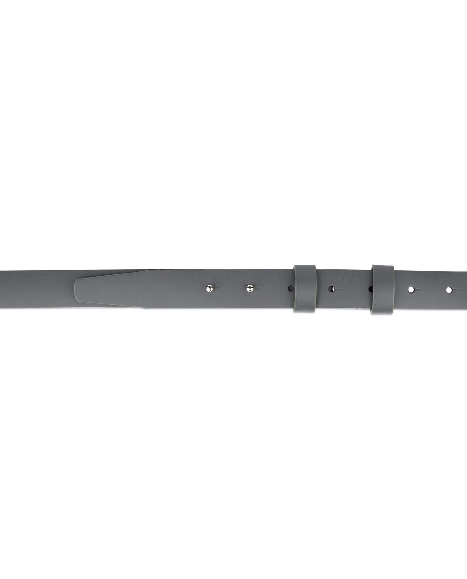 1 Inch Womens Gray Belt Without Buckle 4 1 Inch Womens Gray Belt Without Buckle - Image 2
