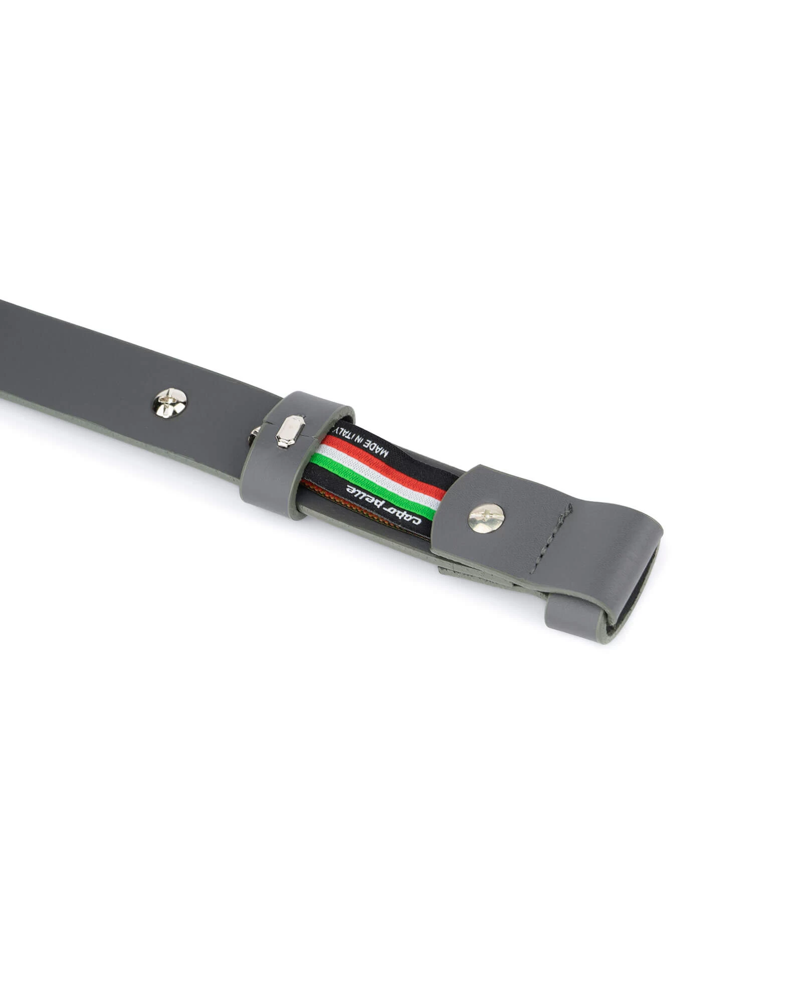 1 Inch Womens Gray Belt Without Buckle 5 1 Inch Womens Gray Belt Without Buckle - Image 3