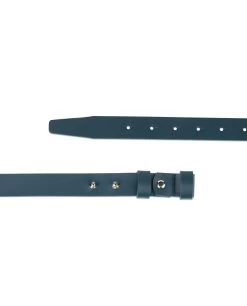 1 Inch Womens Blue Belt Without Buckle