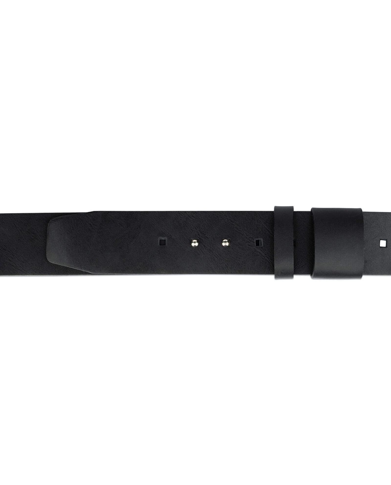 2 Inch Black Belt Without Buckle 4 2 Inch Black Belt Without Buckle - Image 2