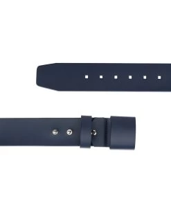 2 Inch Navy Womens Belt Without Buckle