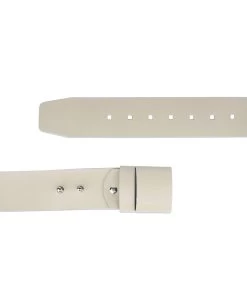 2 Inch Womens Beige Belt Without Buckle