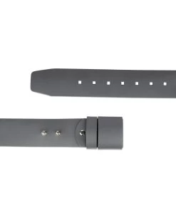 2 Inch Womens Gray Belt Without Buckle