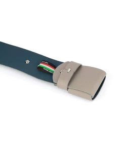 2 Inch Womens Taupe Belt Without Buckle -Belt Shop 2 inch womens taupe belt without buckle 5