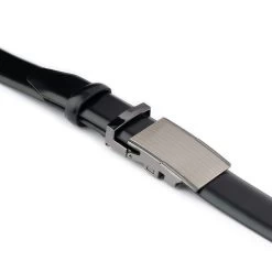 3.0 Cm Mens Comfort Click Belt – Black Genuine Leather -Belt Shop 3.0 cm mens comfort click belt black genuine leather 4