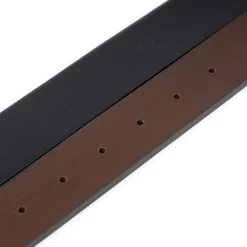 32 Mm Brown Black Reversible Leather Belt Strap -Belt Shop 32 mm brown black reversible leather belt strap 6