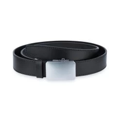 Automatic Belt For Suit | Black Full Grain Leather