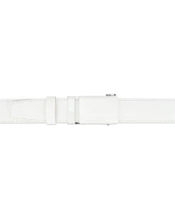 Automatic White Buckle Belt Without Holes -Belt Shop Automatic white buckle belt without holes RTWH35WTBC 3