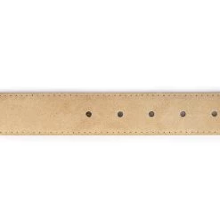 Beige Suede Womens Cowboy Belt With Black Rhinestone Buckle -Belt Shop BGSD35LESU 2
