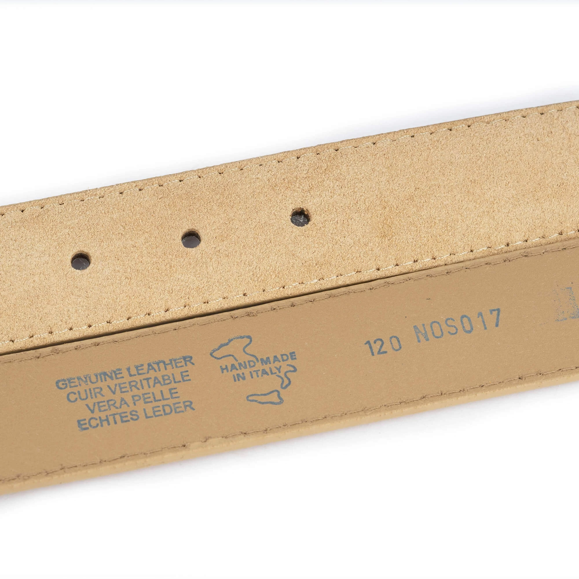 Designer Beige Suede Belt For Jeans 8 Designer Beige Suede Belt For Jeans - Image 6