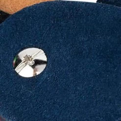 Blue Suede Embossed Western Belt With Metal Buckle 15 Blue Suede Embossed Western Belt With Metal Buckle -Belt Shop BLST35EMBE 5