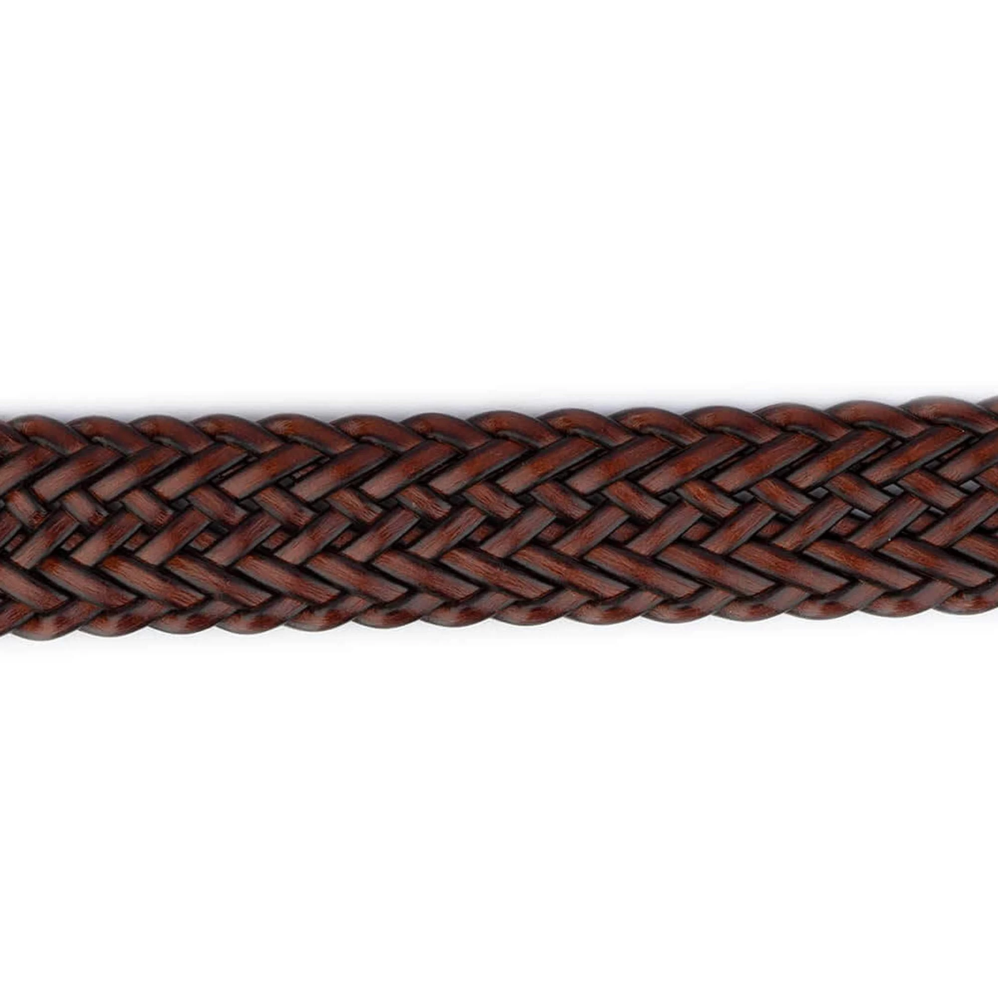 Brown Braided Western Belts With Copper Buckle 6 Brown Braided Western Belts With Copper Buckle - Image 4