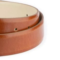 Tan Brown Leather Western Belt With Silver Buckle -Belt Shop BROW35RVGR 1 5