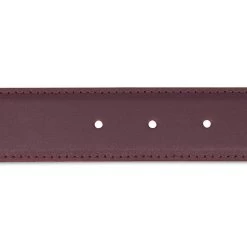 Burgundy Leather Western Belt With Rhinestone Buckle -Belt Shop BUDR35DRK 2