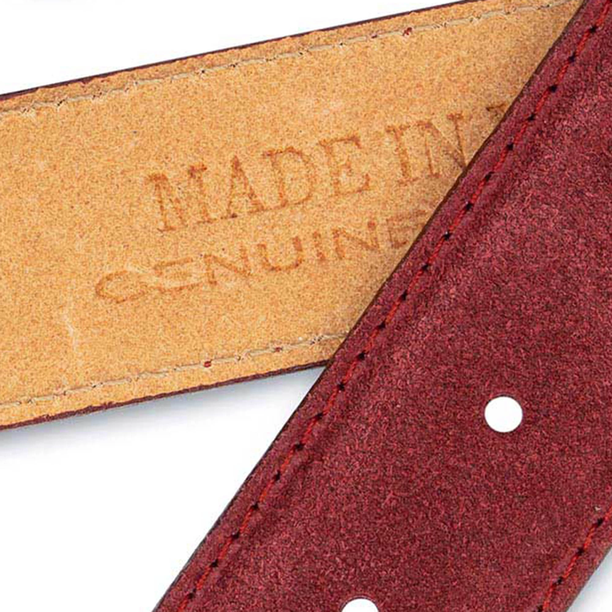 Burgundy Suede Designer Cowboy Belts With Silver Buckle 7 Burgundy Suede Designer Cowboy Belts With Silver Buckle - Image 5