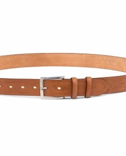 Brown Vegetable Tanned Leather Belt