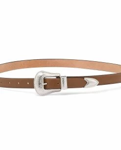 Women’s Western Beige Leather Belt