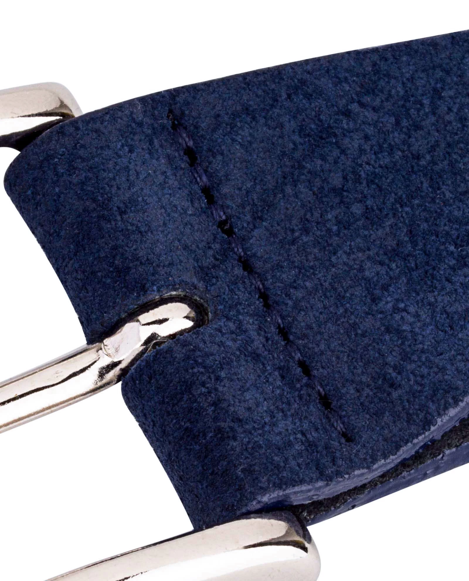 Belt Buckle With Blue Suede 3 Belt Buckle With Blue Suede