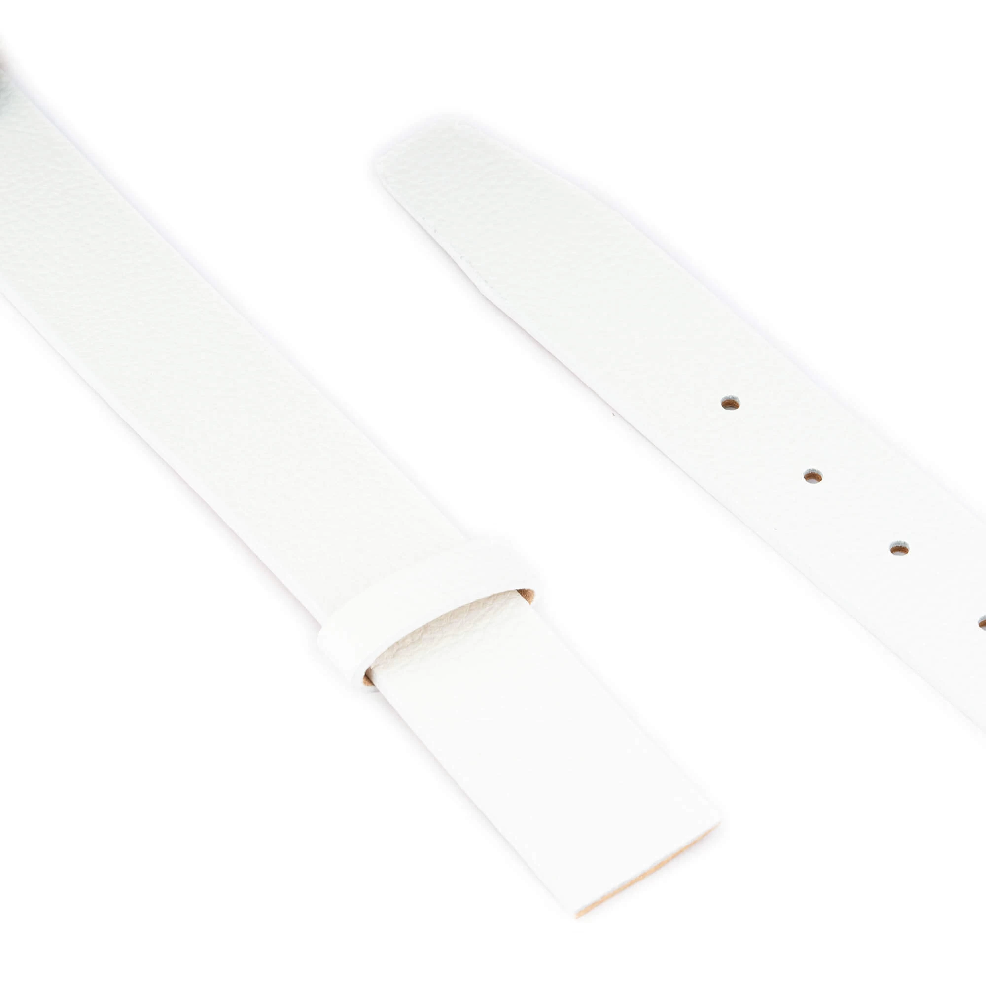 Belt Strap Replacement | 35 Mm White Leather 8 Belt Strap Replacement | 35 Mm White Leather - Image 6