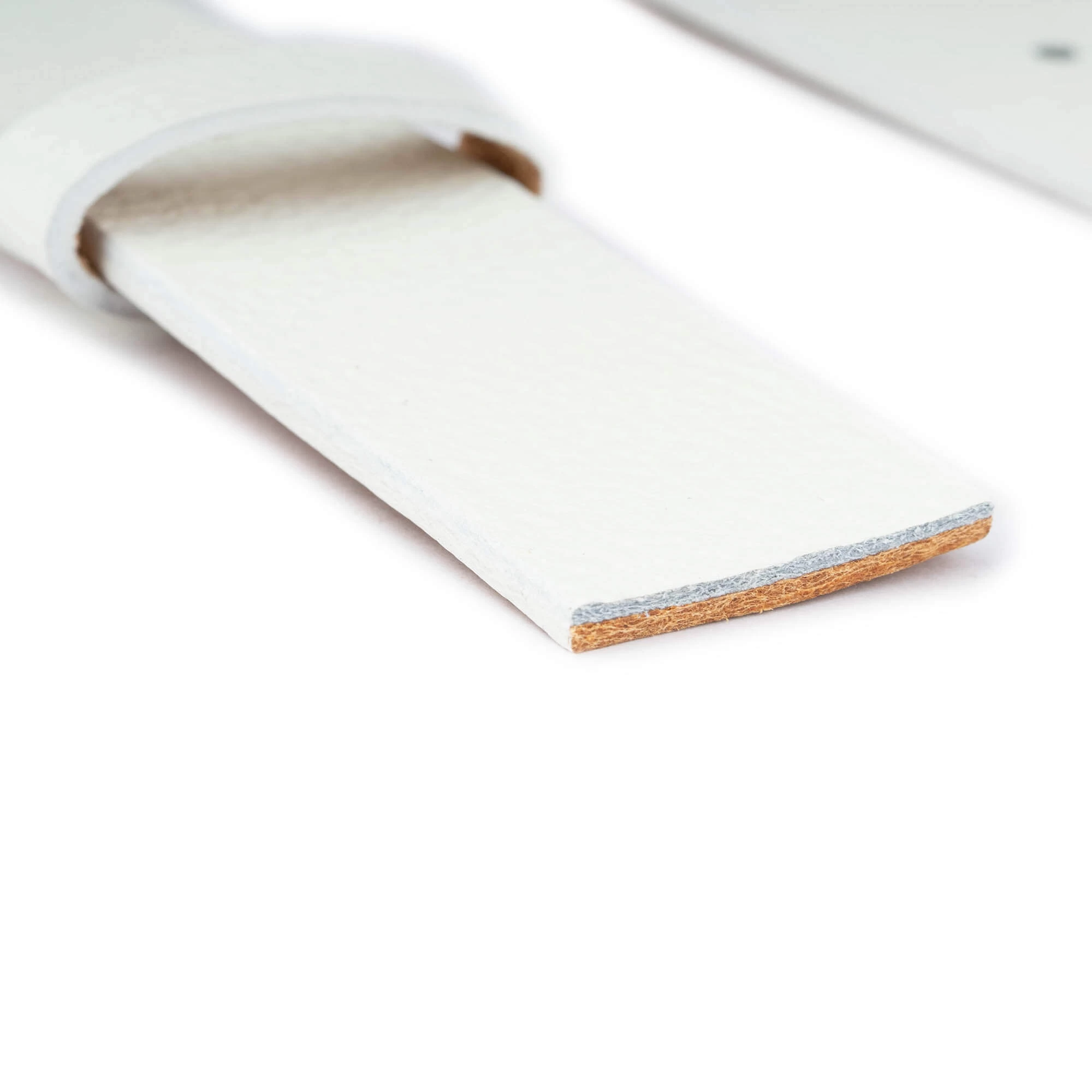 Belt Strap Replacement | 35 Mm White Leather 7 Belt Strap Replacement | 35 Mm White Leather - Image 5
