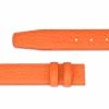 Belt Without Buckle | Orange Leather Strap 1 3/8″ -Belt Shop Belt Without Buckle Orange Leather Strap 1 3 8 inch Italian