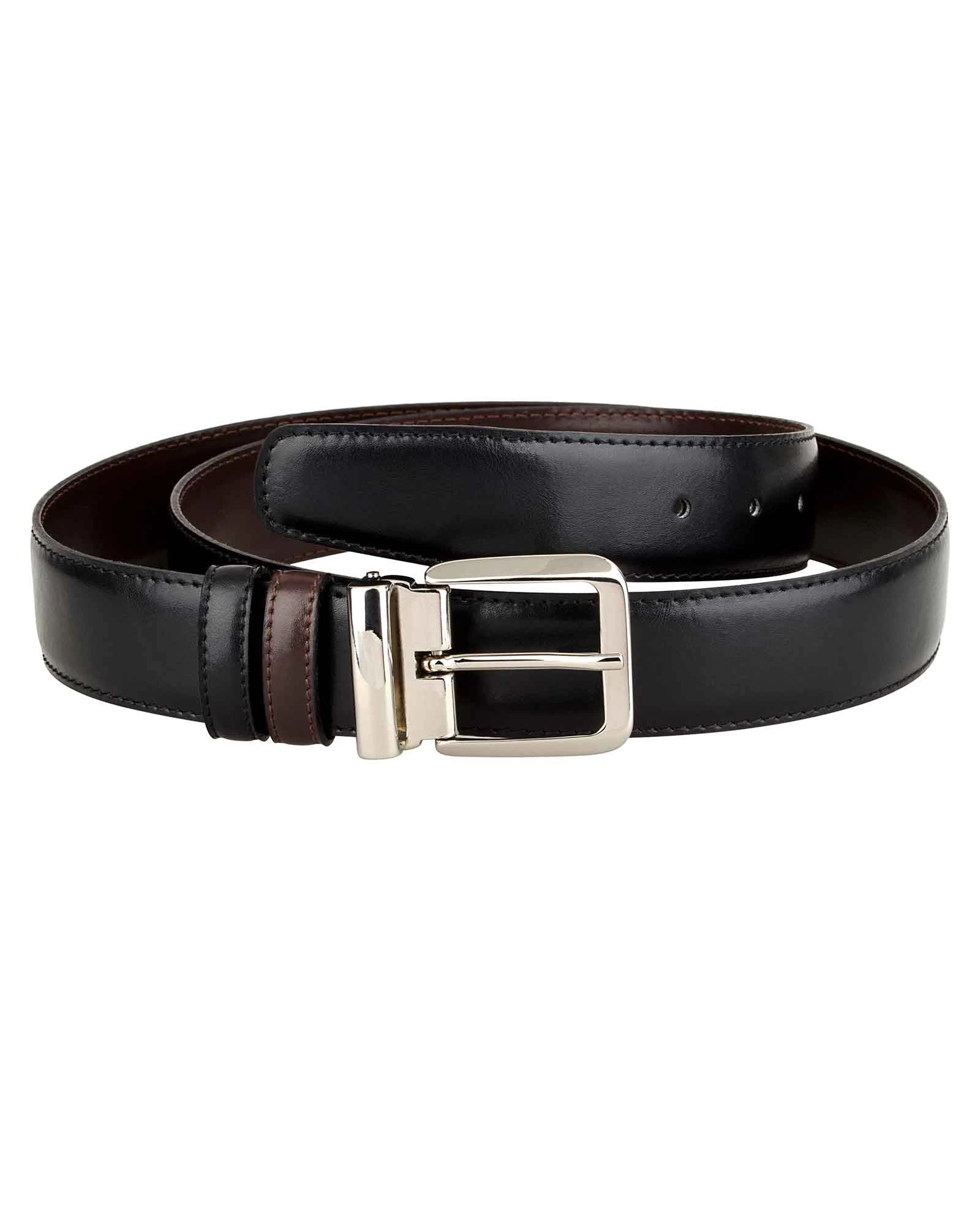 Black Brown Belt With Italian Buckle