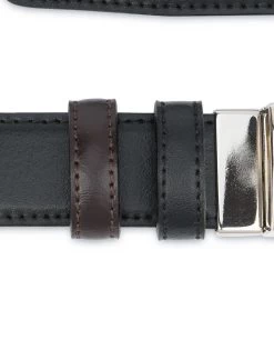 Practical Gifts For Men | Reversible Leather Belt -Belt Shop Black Brown Reversible Belt Mens 30 mm Loops 1