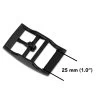 Black Center Bar Belt Buckle 25 Mm 1 Black Center Bar Belt Buckle 25 Mm -Belt Shop Black Center Bar Belt Buckle 25 mm 2