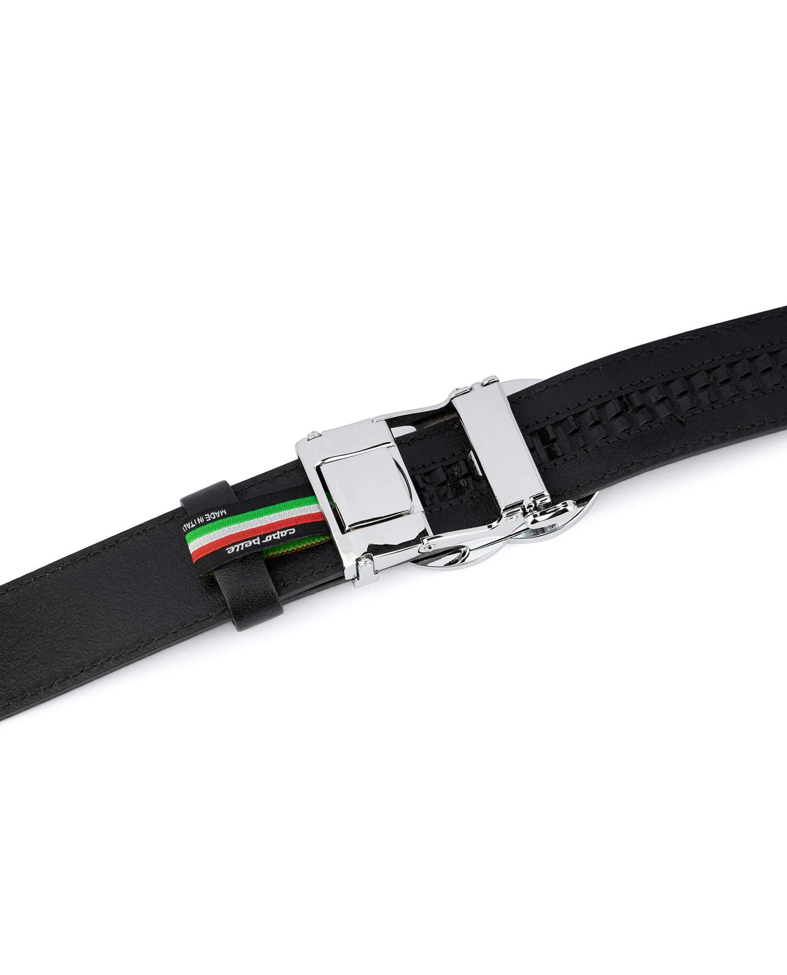 Black Double Circle Belt Automatic Buckle 6 Black Double Circle Belt Automatic Buckle - Image 4