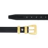 Black Gold Buckle Belt | Full Grain Leather
