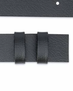 Black Leather Belt No Buckle | Replacement Strap -Belt Shop Black Leather Belt No Buckle Replacement Strap Calfskin