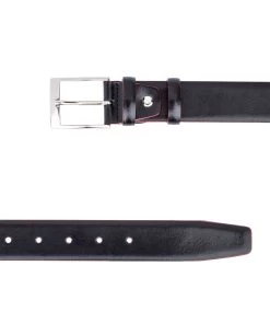 Black Leather Belt Red Edges 12 Black Leather Belt Red Edges -Belt Shop Black Leather Belt With Red Edges Both Sides