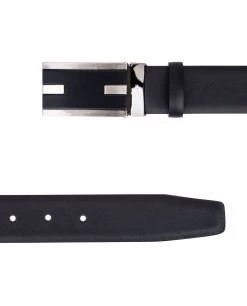 Black Leather Belt For Men -Belt Shop Black Leather Belt for Men From top