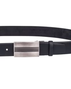 Black Leather Suit Belt -Belt Shop Black Leather Suit Belt On pants