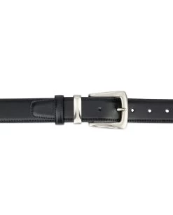 Black Mens Belt With Buckle | Western Style -Belt Shop Black Mens Belt With Buckle Western Style 2