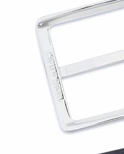 Black Mens Belt With Burgundy Suede Leather Loops -Belt Shop Black Mens Belt with Burgundy Suede Leather Loops Silver buckle