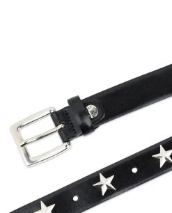 Black Studded Belt With Stars 8 Black Studded Belt With Stars -Belt Shop Black Studded Belt With Stars 4
