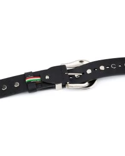 Black Studded Western Belt | Full Grain Leather -Belt Shop Black Studded Western Belt Full Grain Leather 5