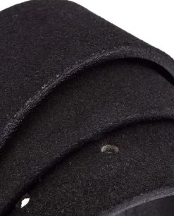 Black Suede Belt Strap