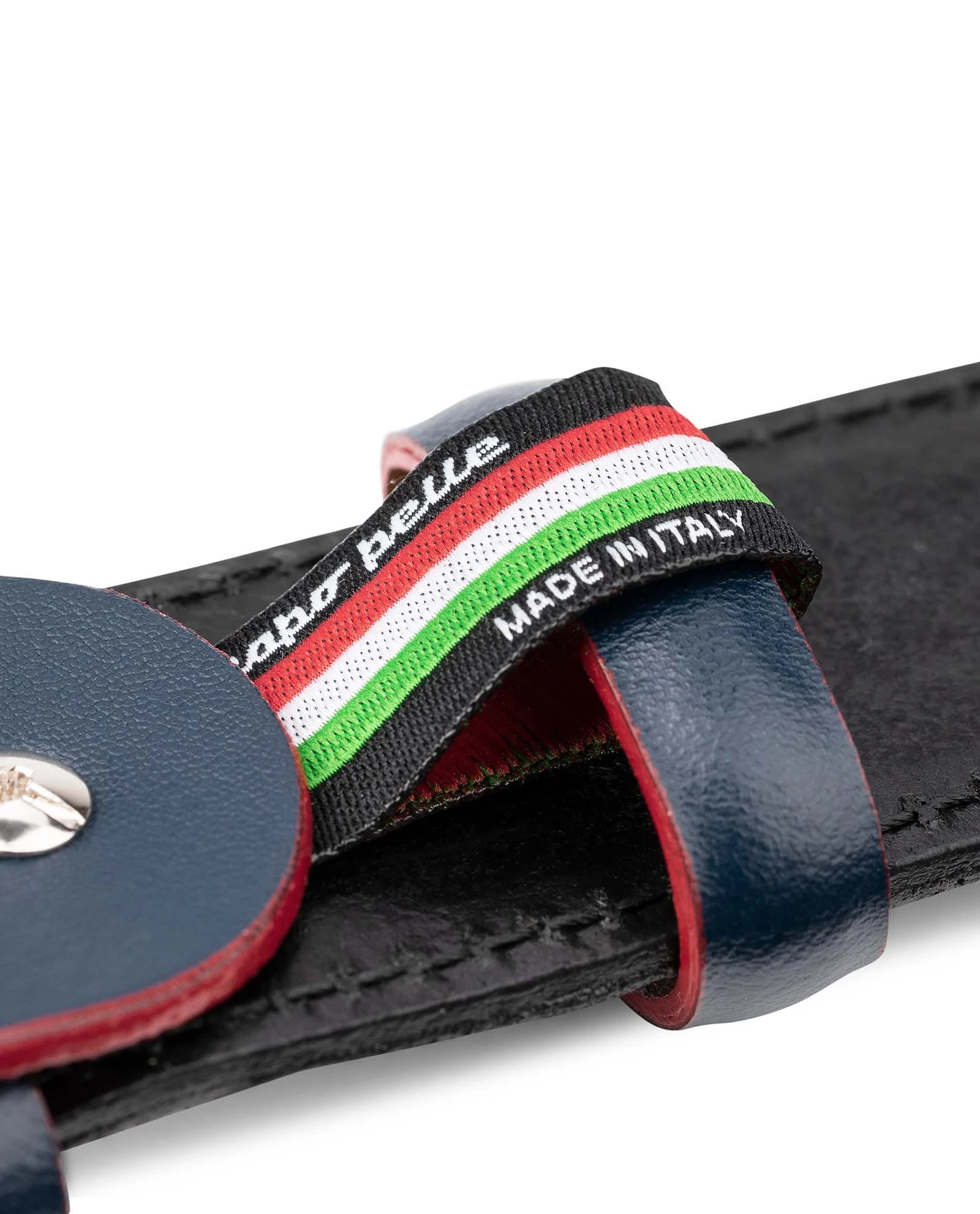 Black Suede Belt With Custom Blue Buckle 5 Black Suede Belt With Custom Blue Buckle - Image 3