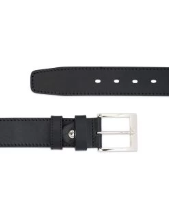 Black Thick Belt Full Grain Leather 40 Mm